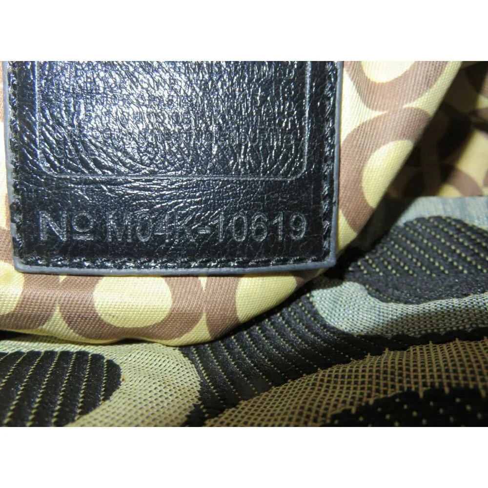 Coach Vintage Carly Multicolor Signature Monogram Canvas & Leather Hobo Bag